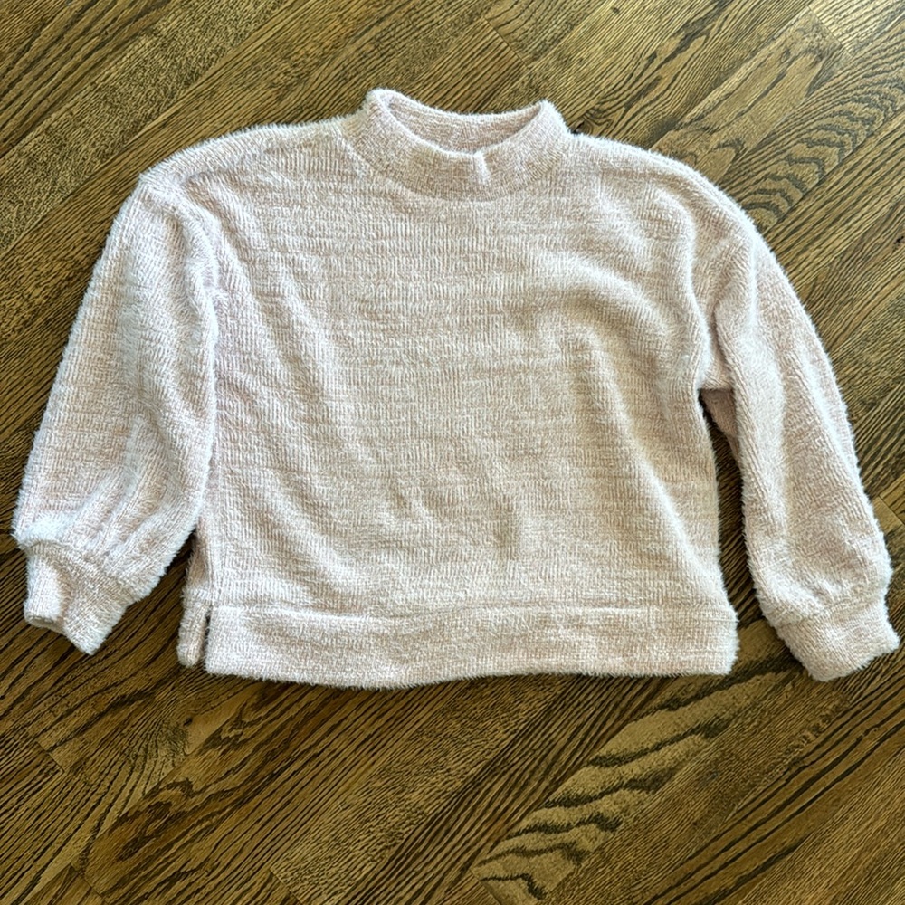 Pink eyelash sweater girls